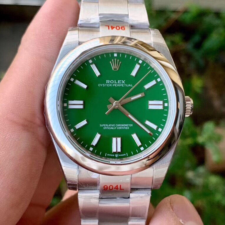 EW厂劳力士蚝式恒动日志绿色盘一比一复刻手表Rolex41mm