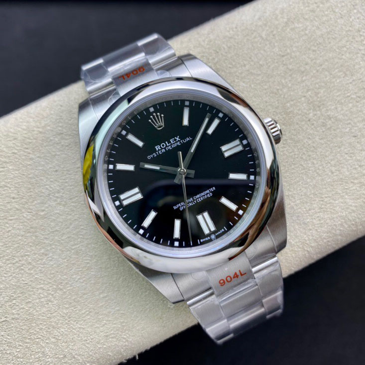 EW厂劳力士蚝式恒动日志黑色高仿复刻机械手表Rolex41mm