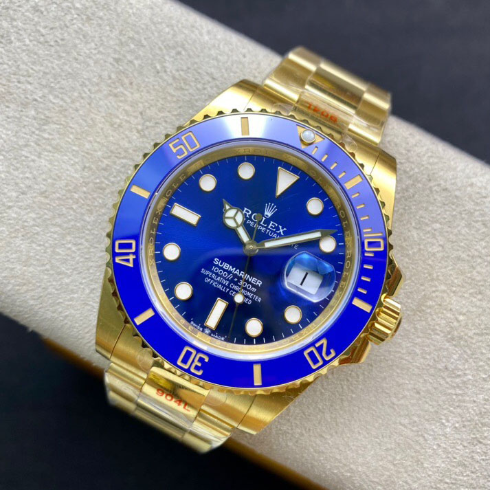 EW厂劳力士全金蓝水鬼41mm高仿复刻手表Rolex