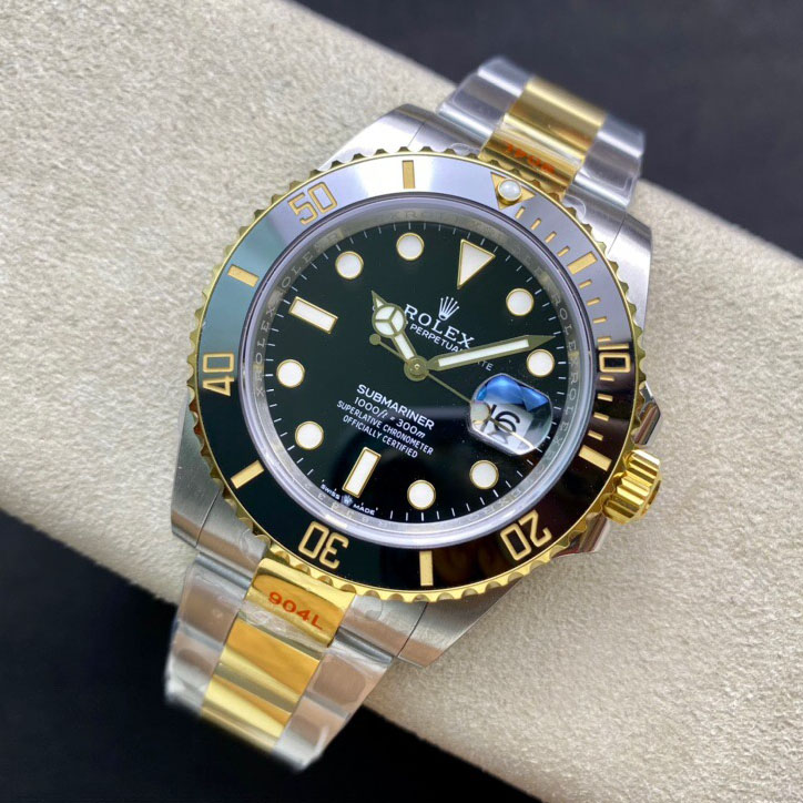 EW厂劳力士间金黑水鬼41mm一比一复刻手表Rolex