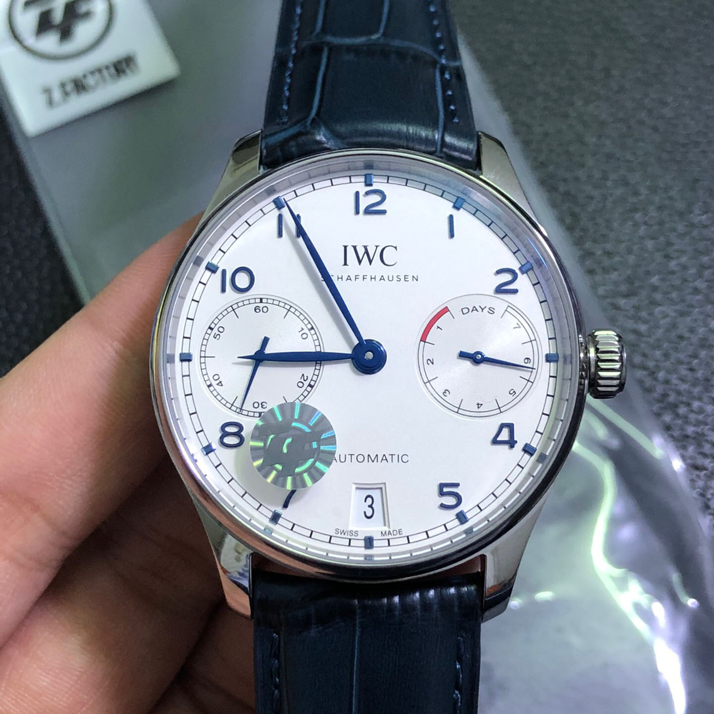 ZF厂万国葡7葡七IW500107葡萄牙七日链蓝针复刻高仿手表