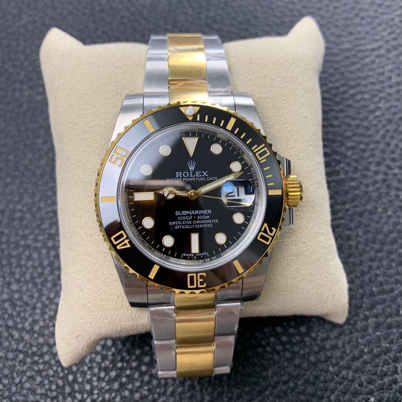 EW厂劳力士间金黑水鬼40mm高仿复刻男士手表Rolex