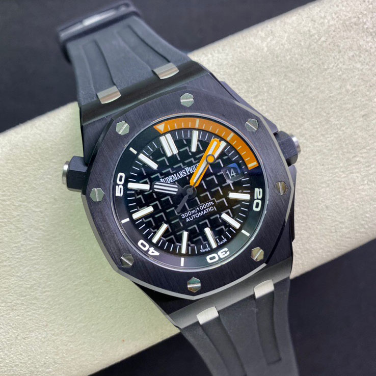 BF厂AP爱彼皇家橡树离岸型系列黑橘色高仿复刻手表